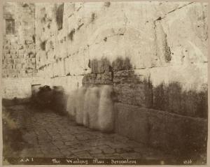 Albert Augustus Isaacs, photographer. The Wailing Wall, Jerusalem. 1856. Albumen silver print, 21.9 x 27.5 cm. CCA Collection. PH1983:0517.01:013