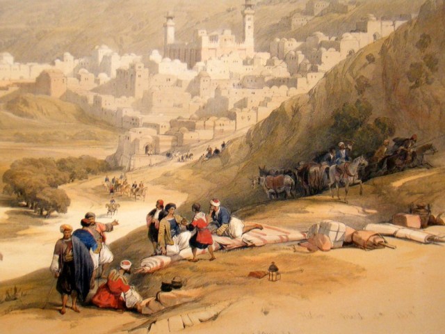 david-roberts-holy-land-deluxe-1840-s-hc-lg-folio-print.-hebron-palestine-[2]-102557-p