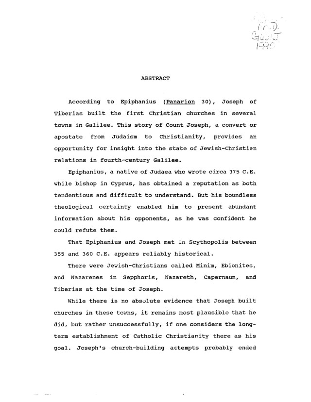 Joseph of Tiberias goranson1